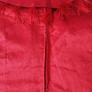 Padded Red Blouse (Size Extendable)