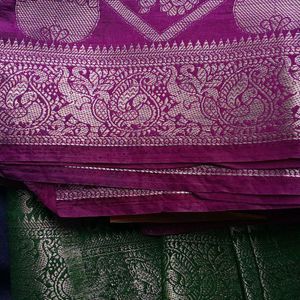 Banarsi Silk With More Design On It's Border