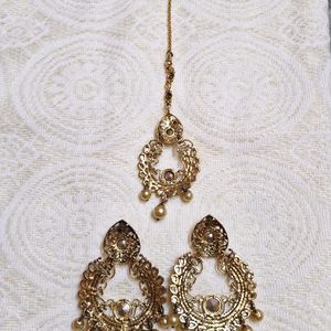 Earrings With Mangtika