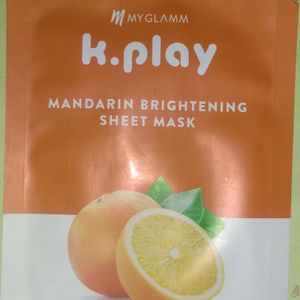 Myglamm K.Play Mandarin Brightening Sheetmask