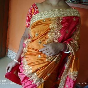 Orange Saree