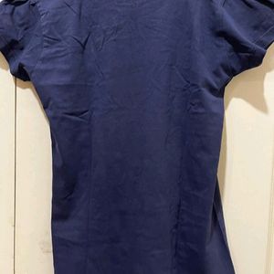 Navy Blue Cotton T Shirt,Size S , Trusted