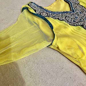 Yellow Stone Embroidered Kurta