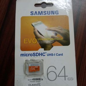 Samsung 64gb Sealed Pack Memory Card