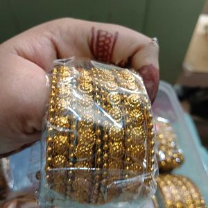 Metalic Golden Bangles