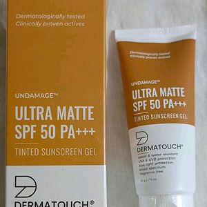 ultra matte spf50 tinted sunscreen