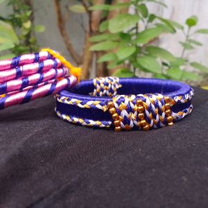 2 Pairs Of Handmade Bangles