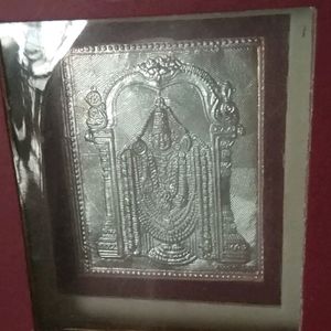 Sri Balaji silver framed photo