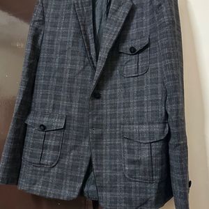 Checked blazer