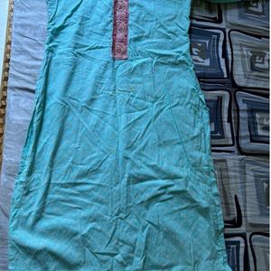 Kurta Paint Dupatta Set Cotton