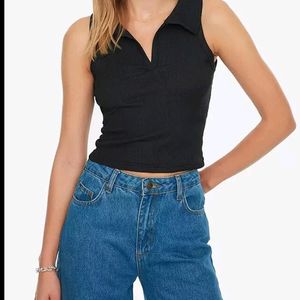 Crop Black Top