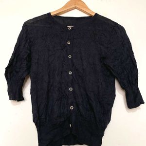 Imported Black Cardigan