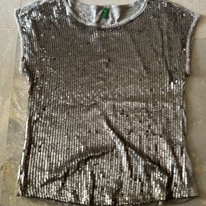 Silver Sequins Shirt