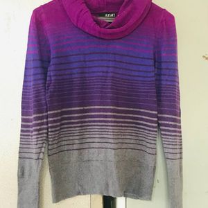 Women’s Purple Turtleneck Top