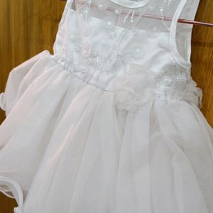 White net dress for baby girl