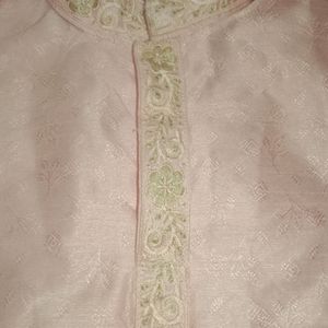Pink Embroidery Sherwani