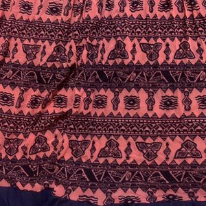 Nevy Blue And Pink Skirt