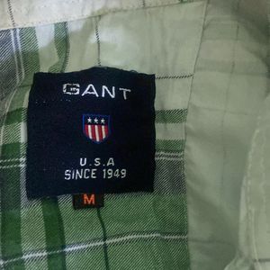 A Green& White Colur Shirt Brand Of GANT