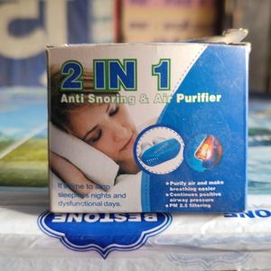 2 In 1 Anti Snoozing And Air Purifier