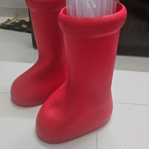 MSCHF BIG RED BOOTS BY MARIO mens Shoes