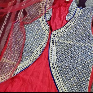 💥Red Anarkali and duppatta