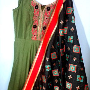 Ethnic Green Gown