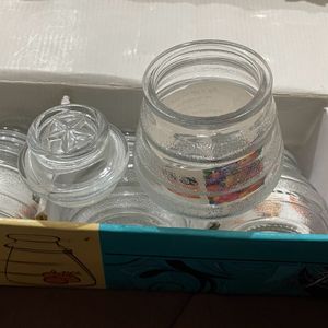 Glass Containers Set Of 4