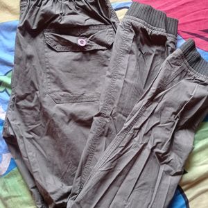 Olive Green Loose Fit Cargo