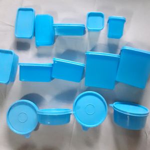 14 Plastic Air Tight Container Set Food Dabba Box