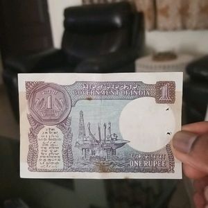 1 Rupee Note unused