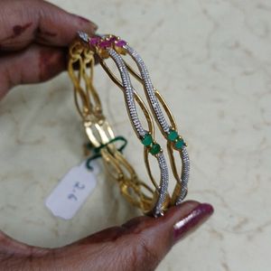 American Diamond & Stone Studded Bangles