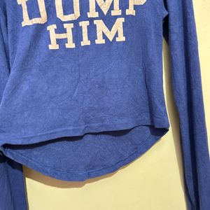 Dump Him Fitted Ribbed Top