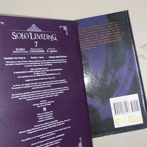 Solo Leveling Managa Volume 1,7,4