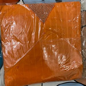 orange dress material