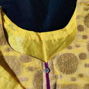 GRAB THE BEAUTIFUL YELLOW KURTI💛