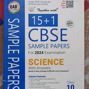 CBSE Sample Papers 2024 Of Science For 10th