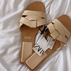 Zara Beige Flat