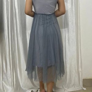 Grey Sheer Dress