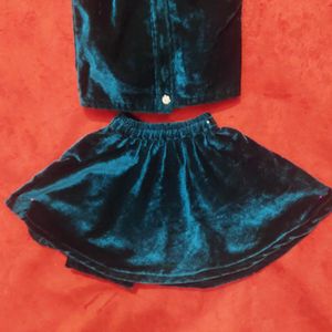 Velvet Top Skirt