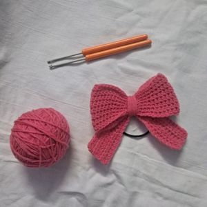 Crochet Hair Bow!! 🎀✨️