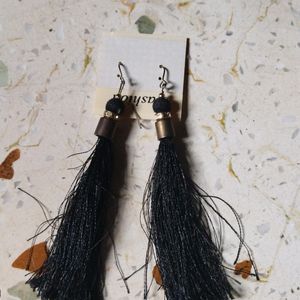 Black Thread Earings