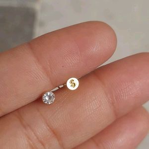 Beautiful New Single Stone Studs