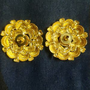 1+1 Golden Earrings New