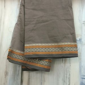 Brown Colour Saree