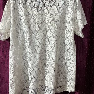 H&M white Shrug