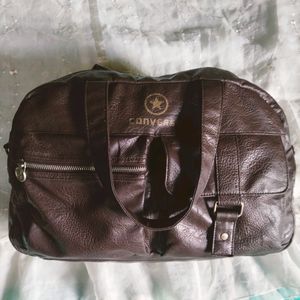 100% authentic  Leather Converse Duffle Bag