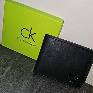 Calvin Klein Leather Wallet ( BLACK )