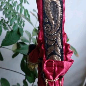 Maroon And Black Wedding Potli bag