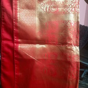 Banarasi Silk with Readymade Blouse.