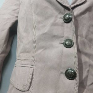 Beautiful Peach Jacket Woolen